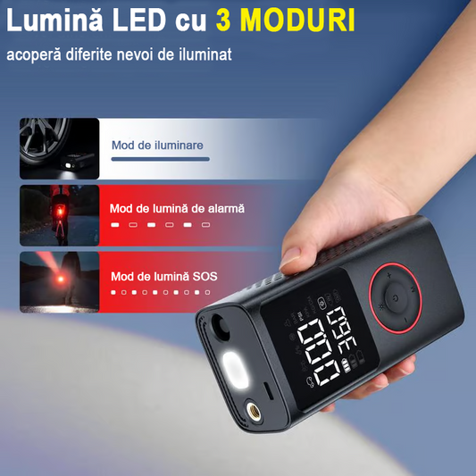 Compresor de aer portabil pentru umflarea anvelopelor