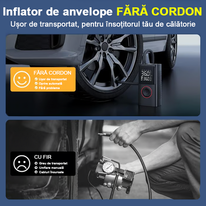Compresor de aer portabil pentru umflarea anvelopelor